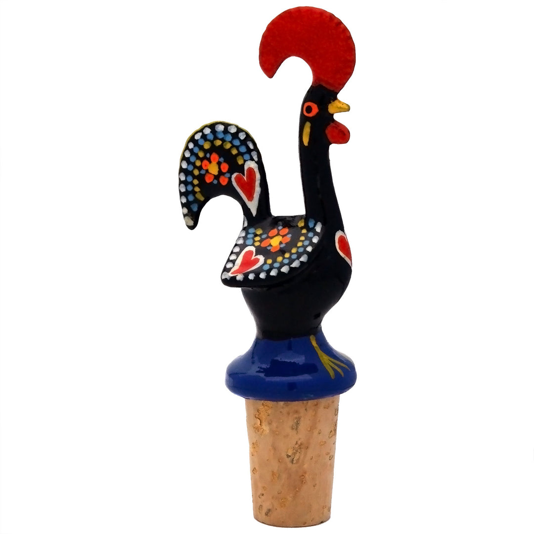 Good Luck Traditional Portuguese Rooster Wine Bottle Stopper