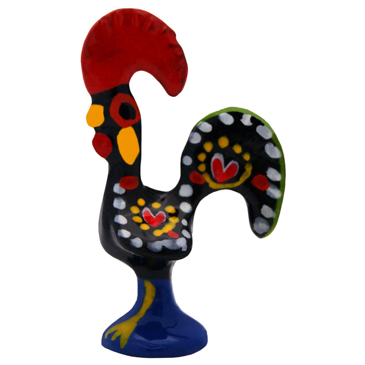 1.5 Inch Good Luck Portuguese Rooster Barcelos Metallic Figurine - Set of 6