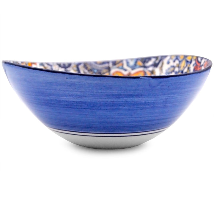 Portuguese Pottery Alcobaça Ceramic Side Dish Serving Bowl - Set of 2
