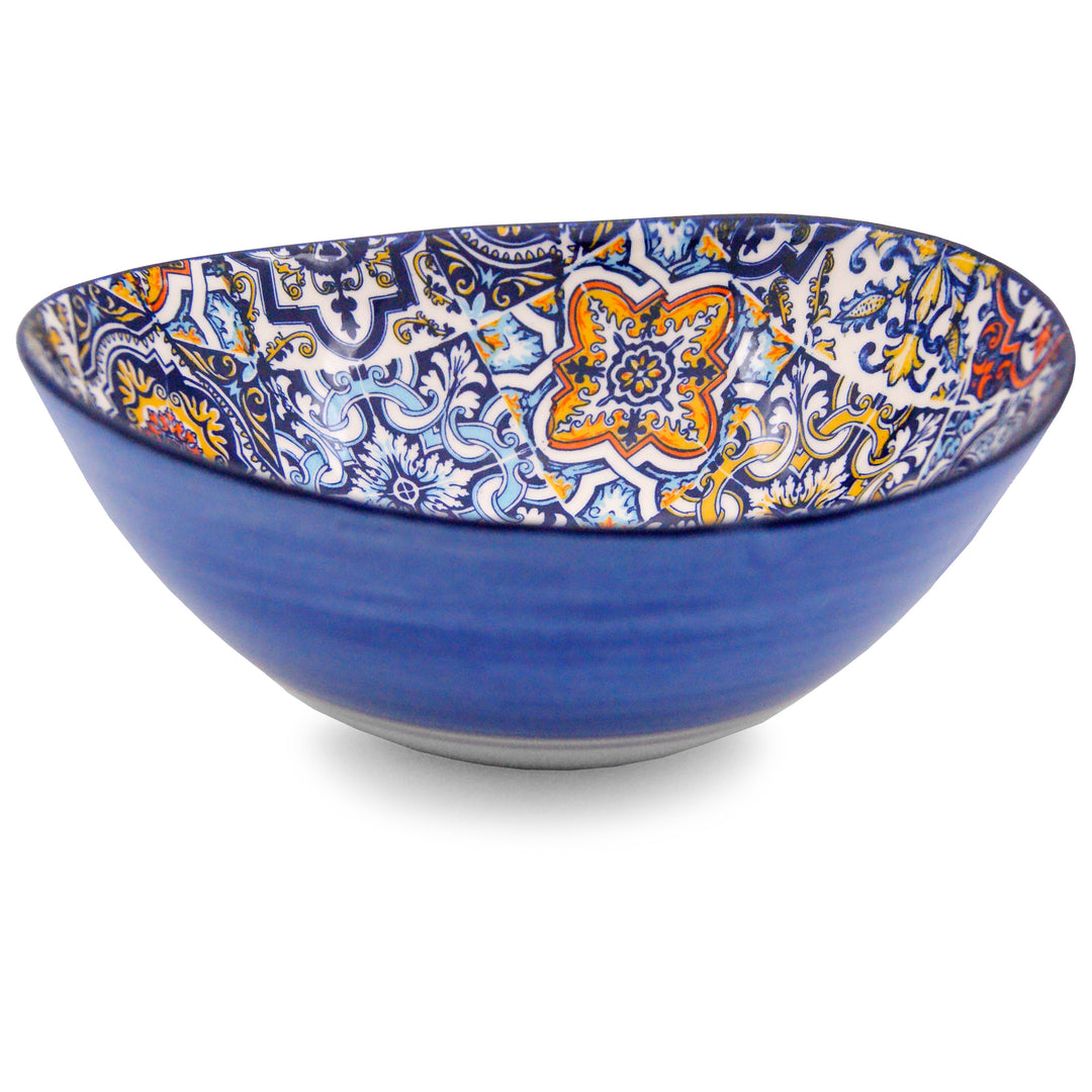 Portuguese Pottery Alcobaça Ceramic Side Dish Serving Bowl - Set of 2