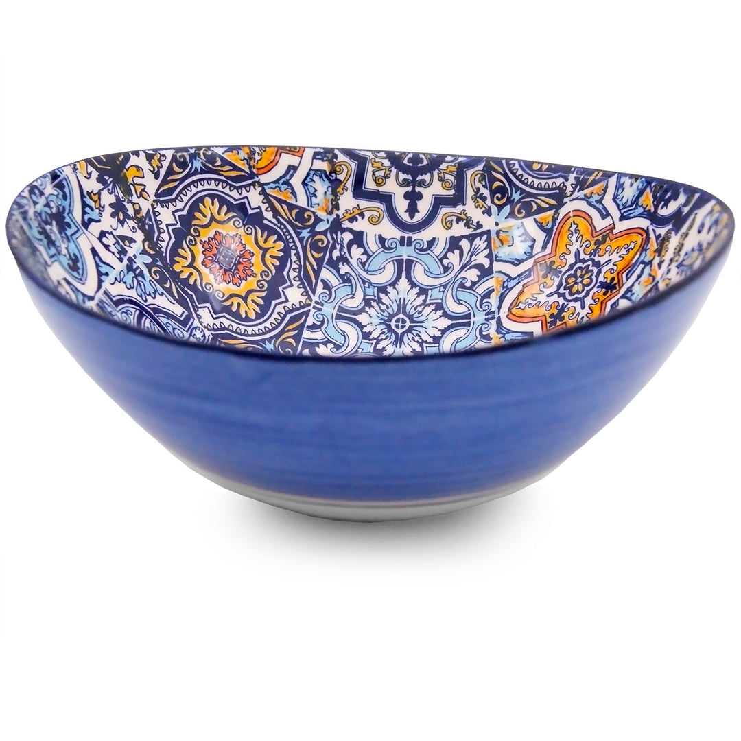 Portuguese Pottery Alcobaça Ceramic Side Dish Serving Bowl - Set of 2