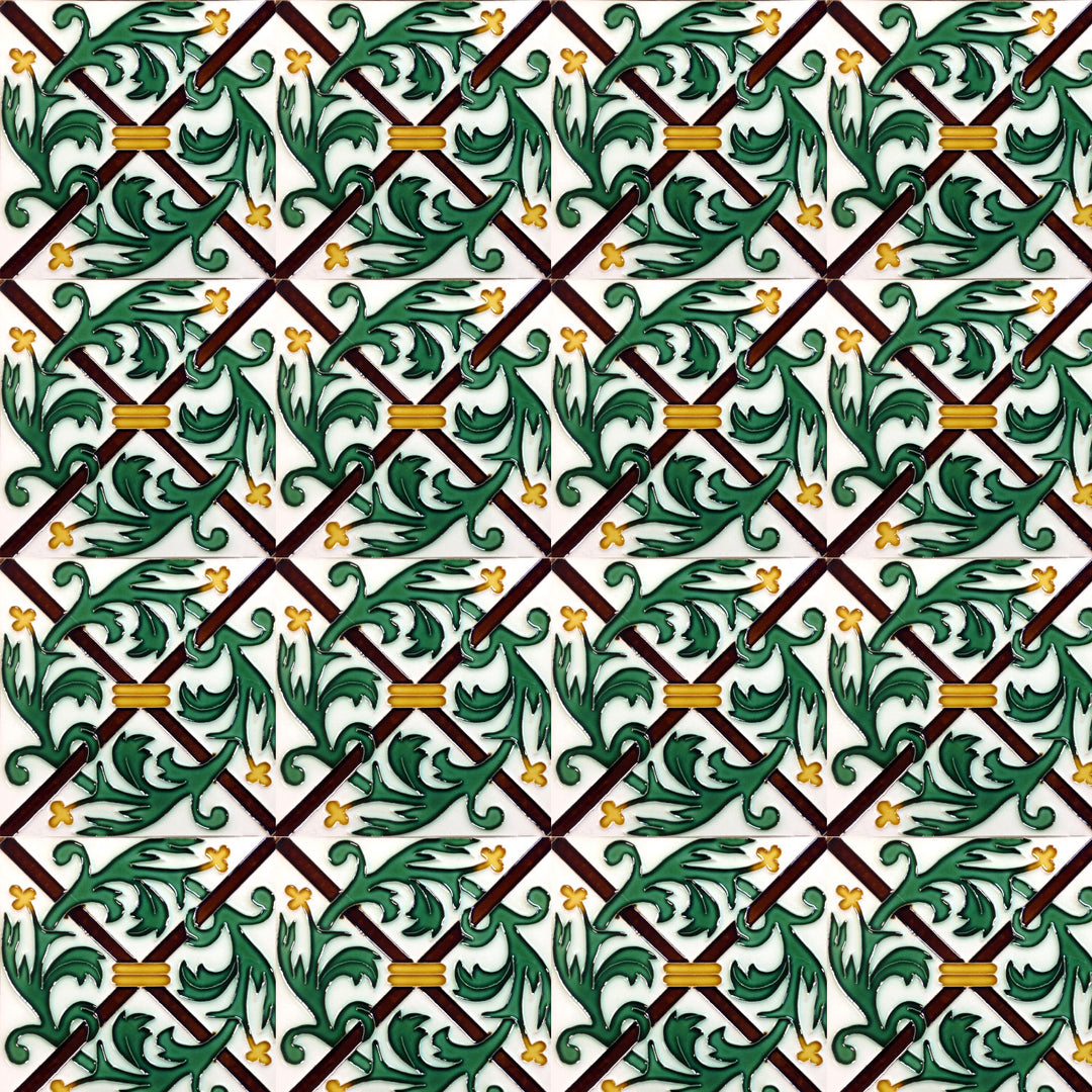 Decorative Hand Painted Portuguese Ceramic Tiles