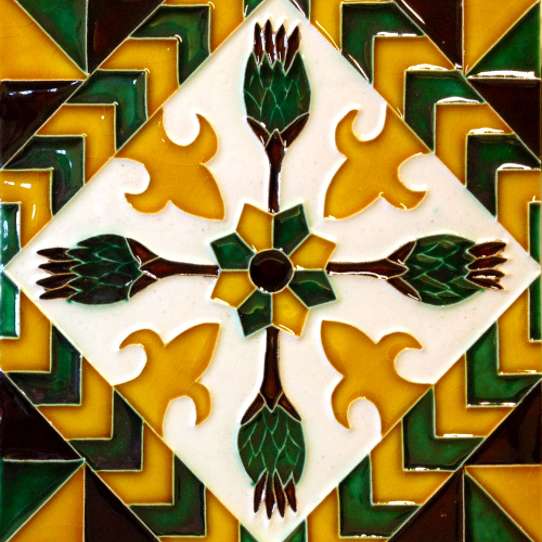 Decorative Hand Painted Portuguese Ceramic Tiles