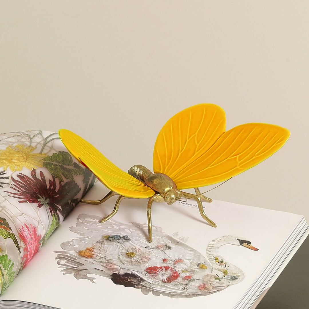 Hand Painted Ceramic Home Decor Butterfly Figurine Made in Portugal - Hope in Butterflies Life