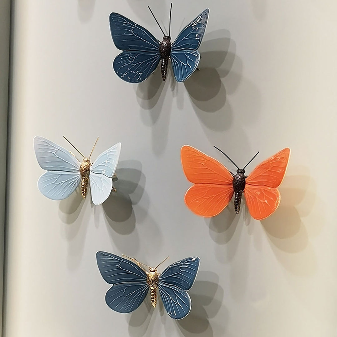 Hand Painted Ceramic Home Decor Butterfly Figurine Made in Portugal - Hope in Butterflies Life