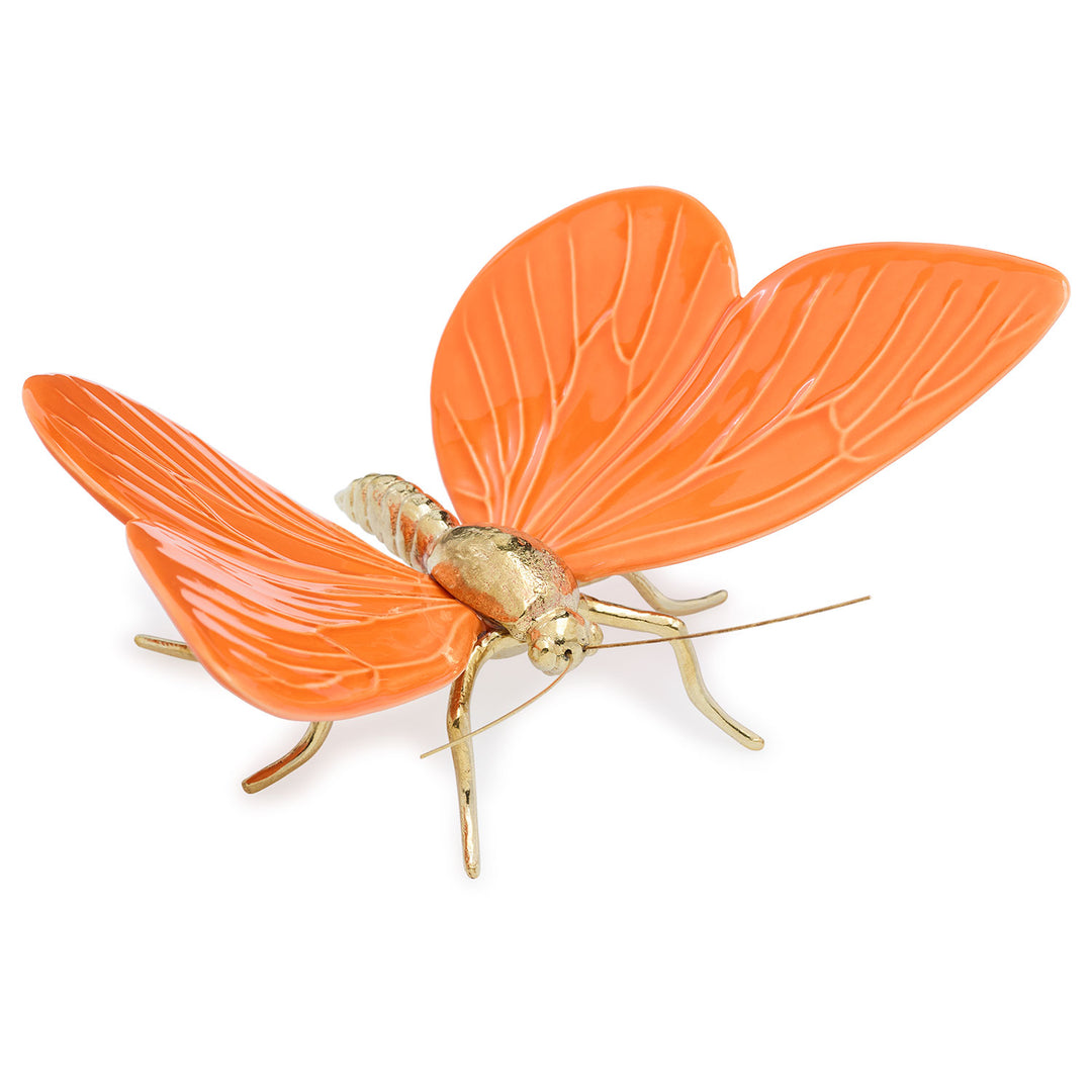 Hand Painted Ceramic Home Decor Butterfly Figurine Made in Portugal - Hope in Butterflies Life