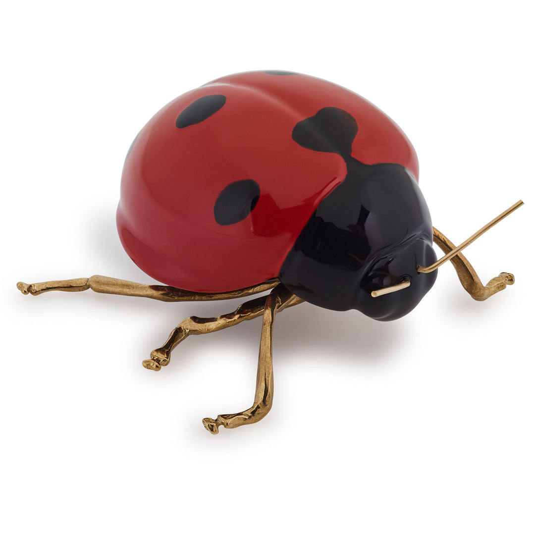 Hand Painted Ceramic Home Decor Ladybug Figurine - Ladybirdy, fly, fly