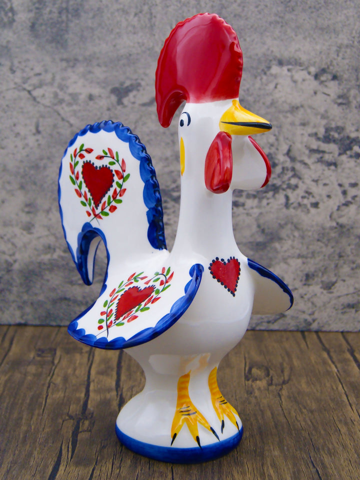 Hand Painted Traditional Portuguese Ceramic Rooster – Lusitano