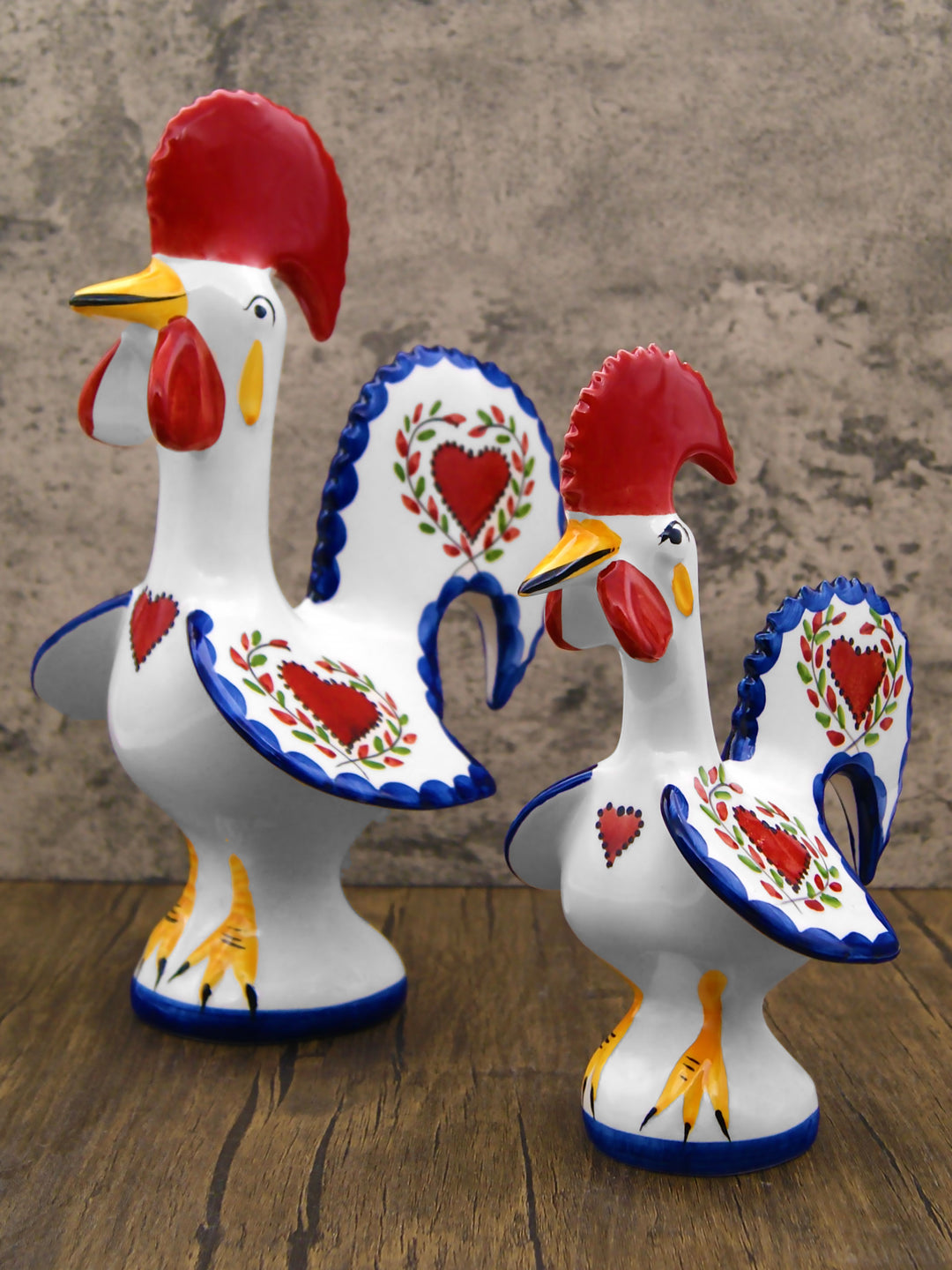 Hand Painted Traditional Portuguese Ceramic Rooster – Lusitano