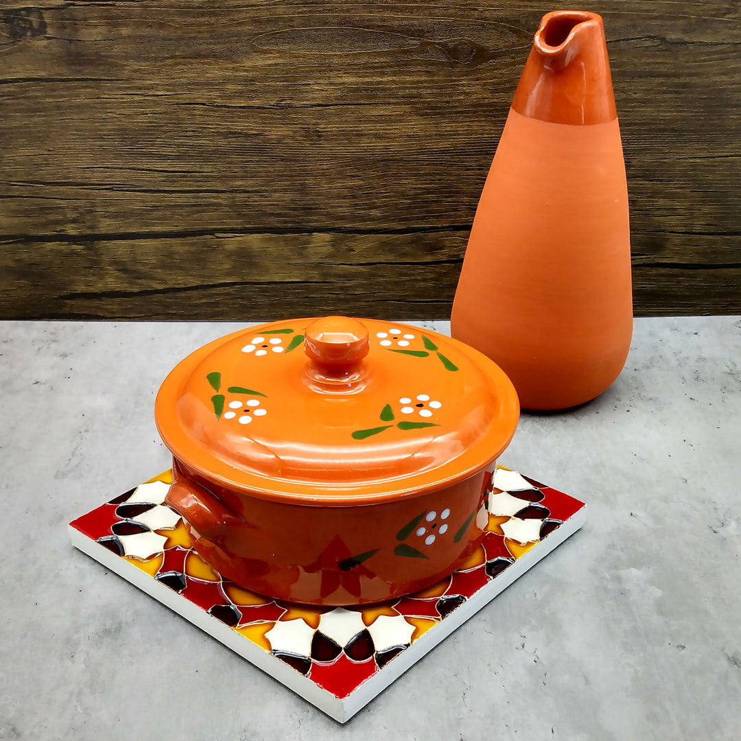 Hand painted Portuguese Ceramic Tile Square Trivet