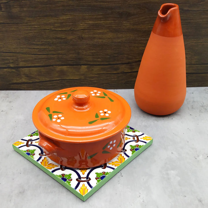 Hand painted Portuguese Ceramic Tile Square Trivet