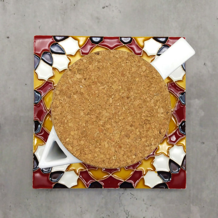 Hand painted Portuguese Ceramic Tile Square Trivet