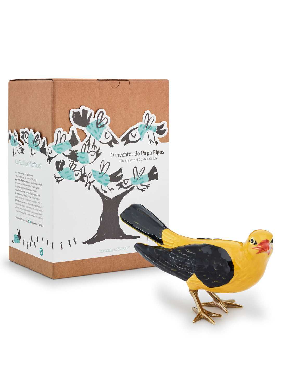 Hand Painted Portuguese Ceramic Decorative Bird - The creator of Golden Oriole