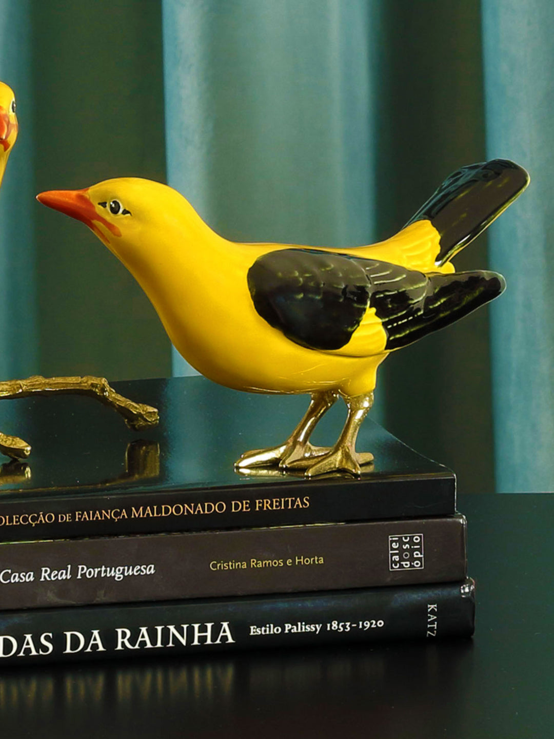Hand Painted Portuguese Ceramic Decorative Bird - The creator of Golden Oriole