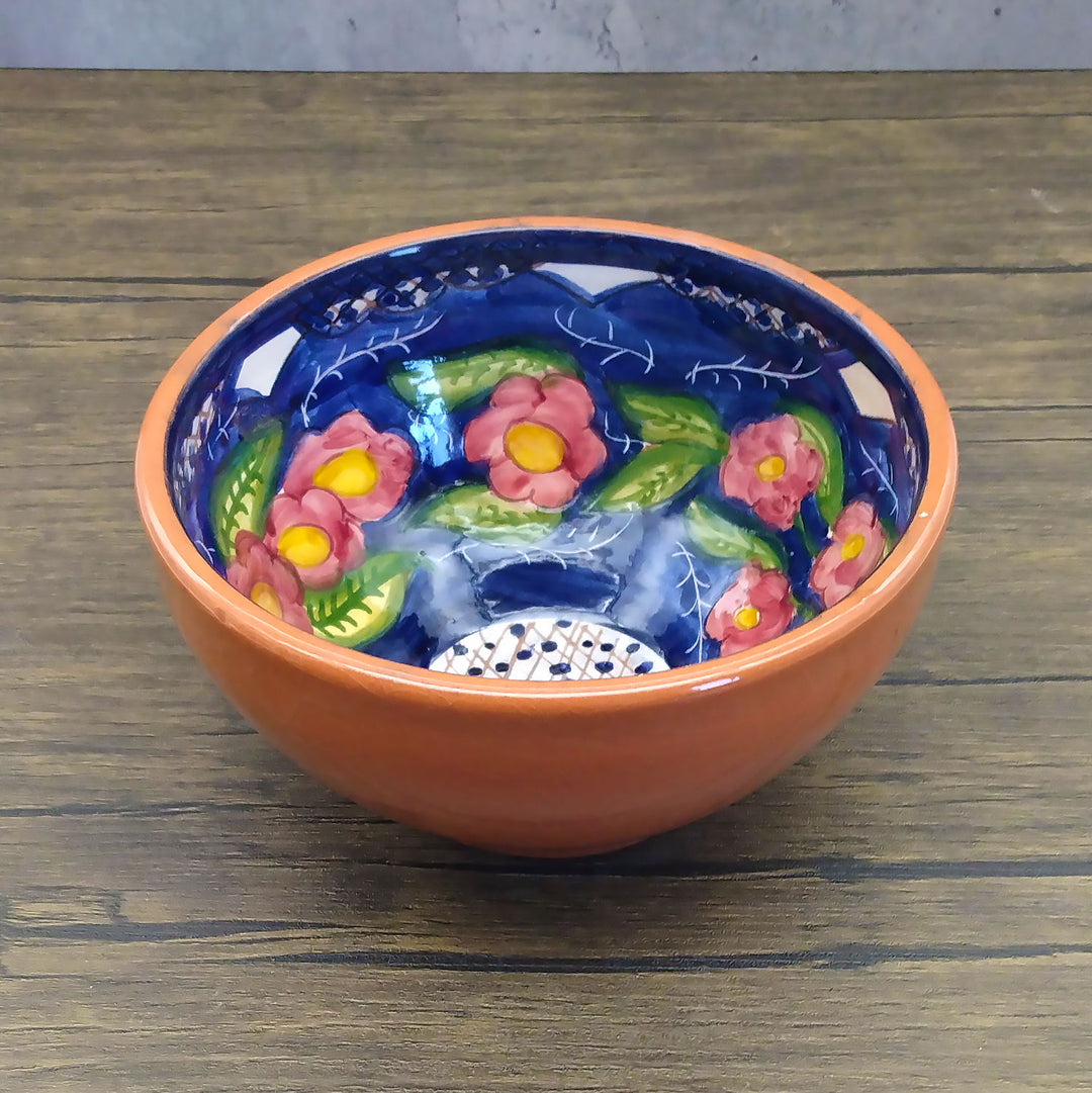 Handmade Hand Painted Portuguese Pottery Soup Bowls Floral – Set of 2