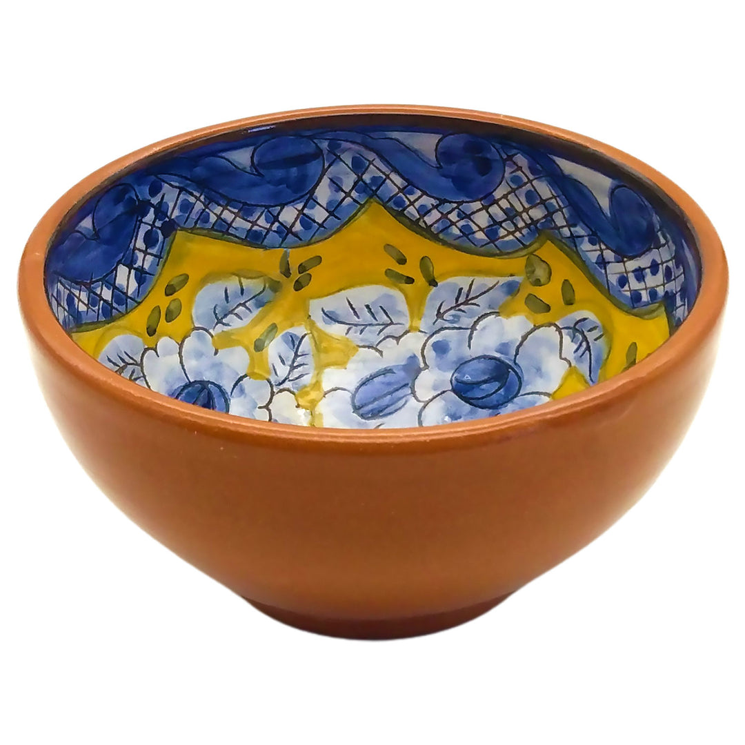 Handmade Hand Painted Portuguese Pottery Soup Bowls Yellow – Set of 2