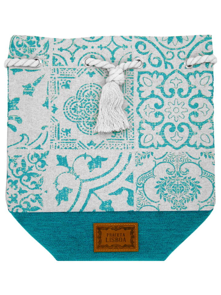 Handmade Portuguese Tiles Aqua Backpack
