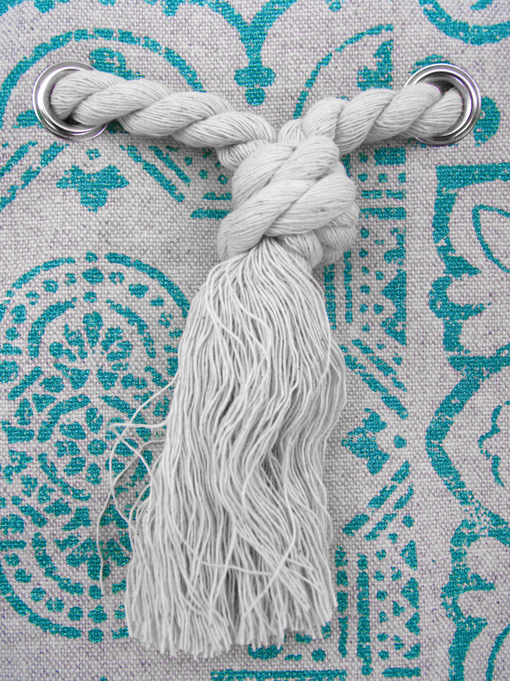 Handmade Portuguese Tiles Aqua Backpack