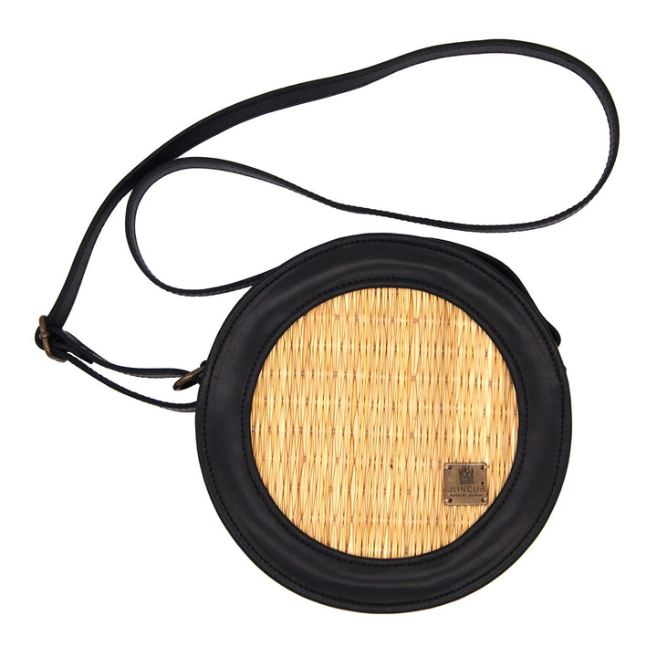 Handmade Wicker Round Straw Basket Crossbody Bag for Women