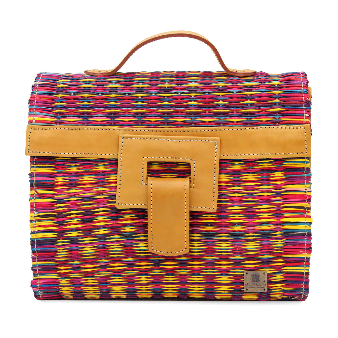 Handmade Wicker Straw Basket Backpack for Women Made in Portugal