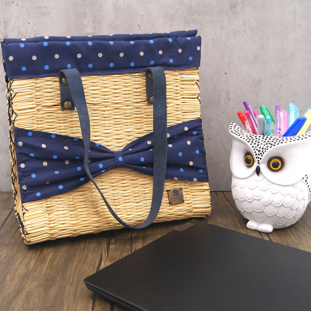 Handmade Wicker Straw Basket Beach Tote Bag for Women Made in Portugal