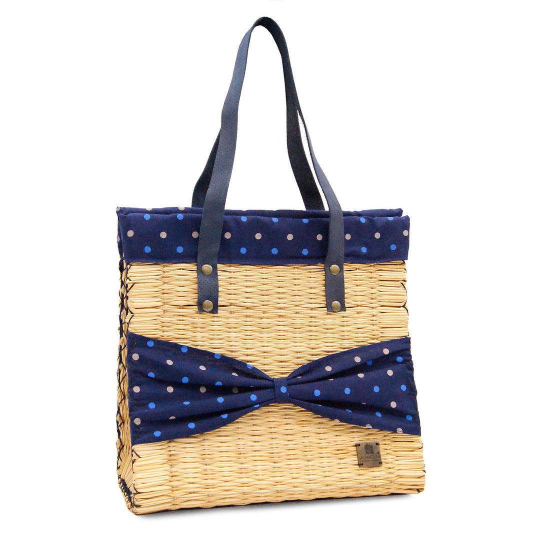 Handmade Wicker Straw Basket Beach Tote Bag for Women Made in Portugal