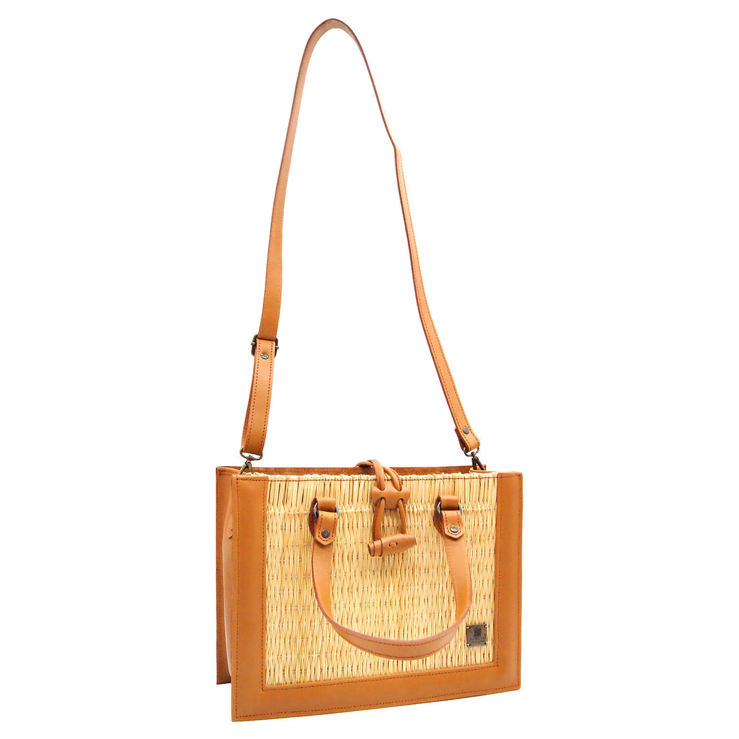 Handmade Wicker Straw Basket Handbag Purse for Women Made in Portugal