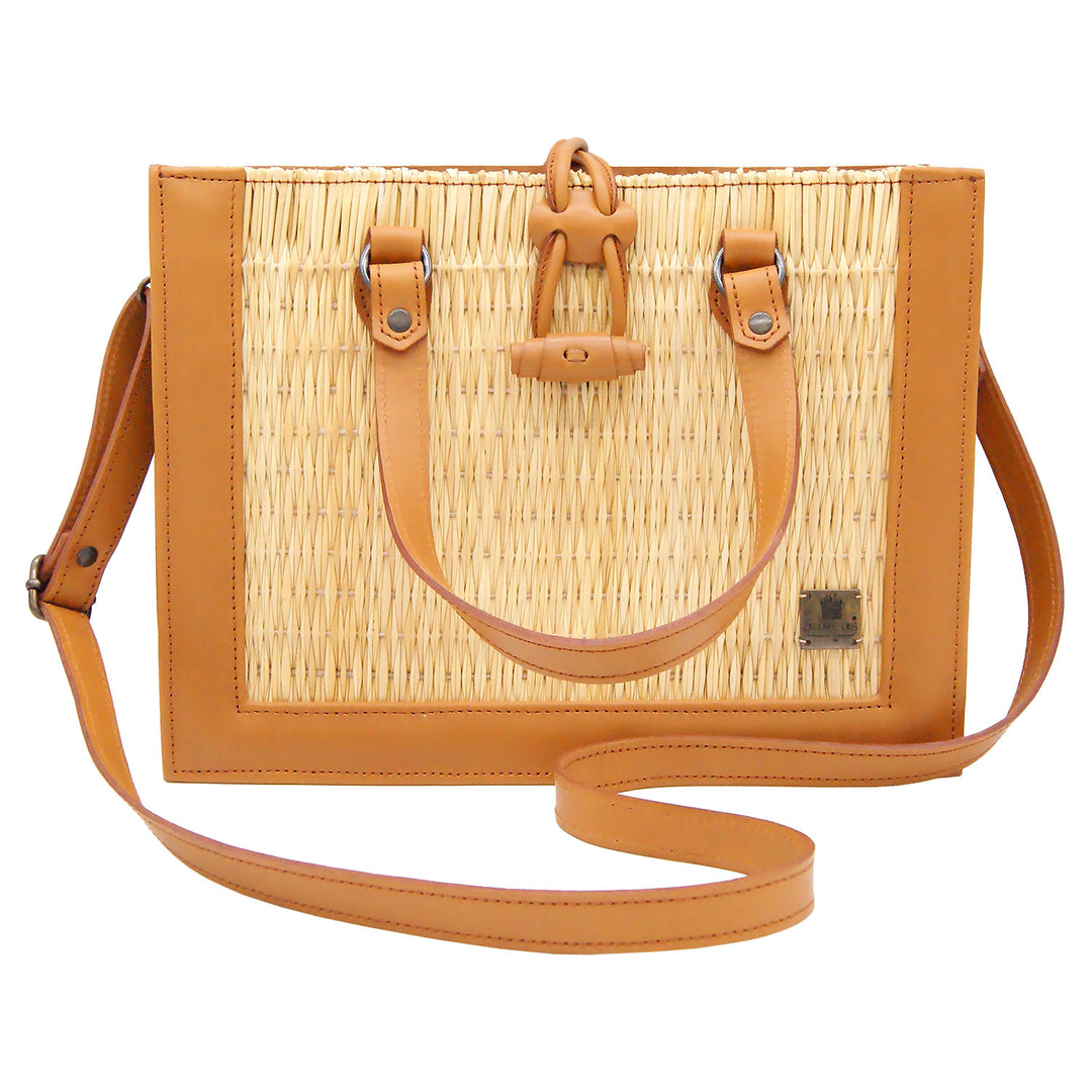 Handmade Wicker Straw Basket Handbag Purse for Women Made in Portugal