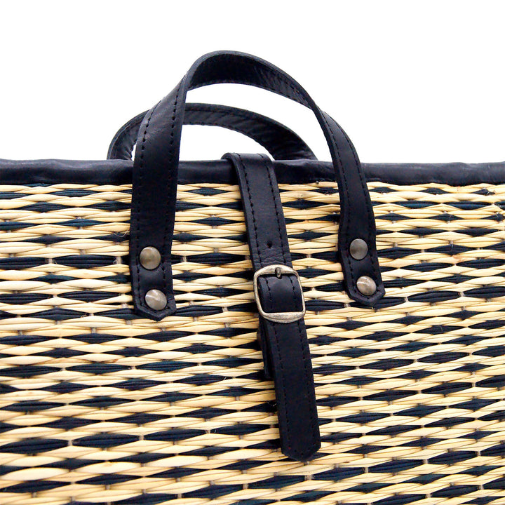 Handmade Wicker Straw Basket Laptop Backpack for Women Made in Portugal