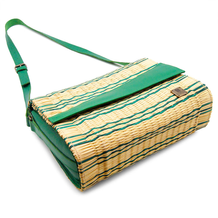 Handmade Wicker Vegan Straw Basket Bag for Women Made in Portugal
