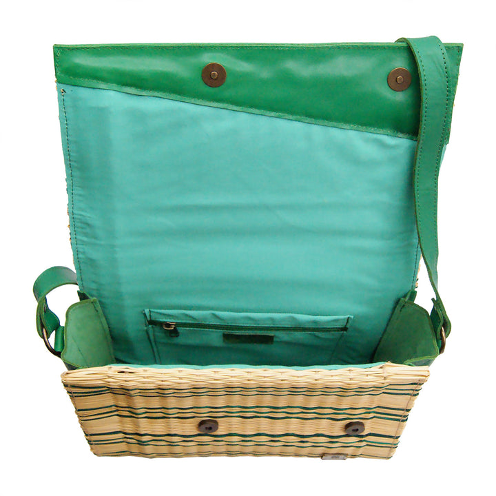 Handmade Wicker Vegan Straw Basket Bag for Women Made in Portugal