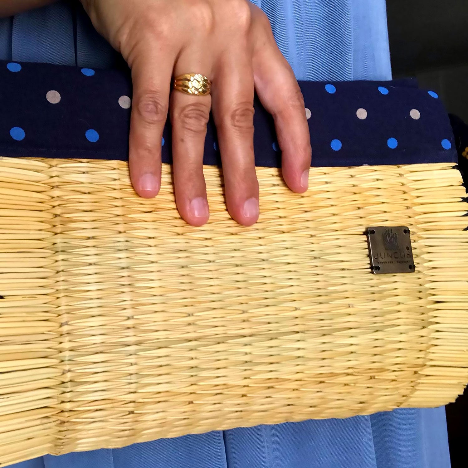 Handmade Wicker Vegan Straw Basket Clutch for Women