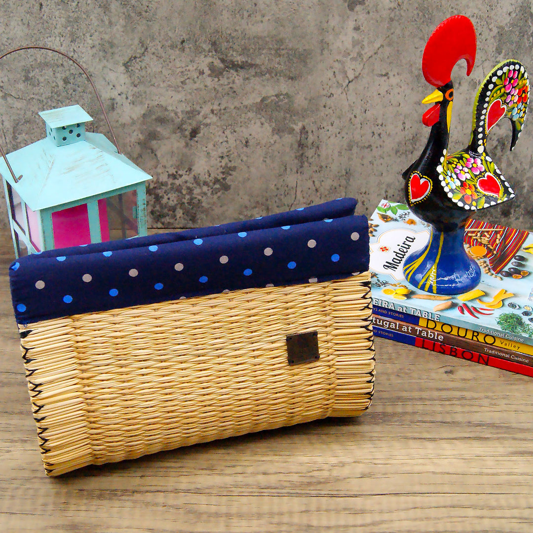 Handmade Wicker Vegan Straw Basket Clutch for Women