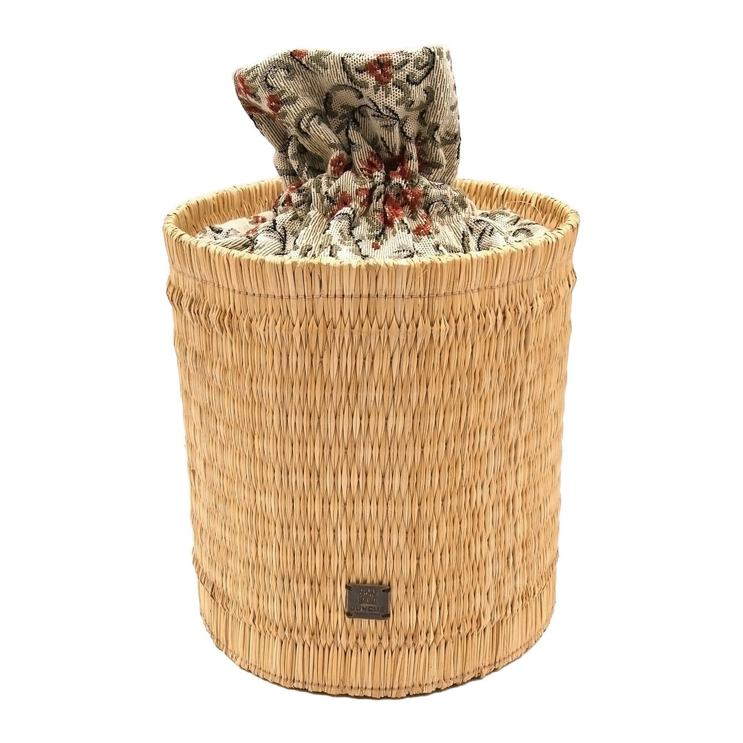 Handmade Wicker Vegan Straw Basket Round Backpack for Women