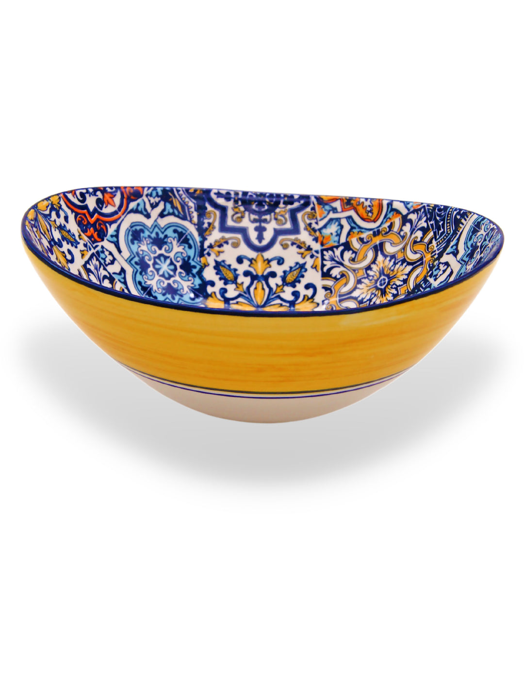 Portuguese Pottery Alcobaça Ceramic Side Dish Serving Bowl - Set of 2