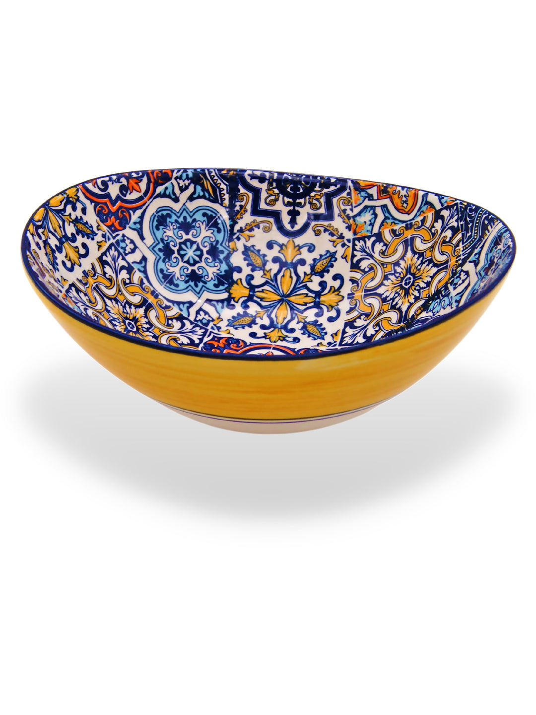 Portuguese Pottery Alcobaça Ceramic Side Dish Serving Bowl - Set of 2