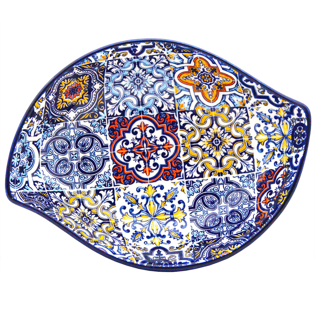 Portuguese Pottery Alcobaça Ceramic Side Dish Serving Bowl - Set of 2