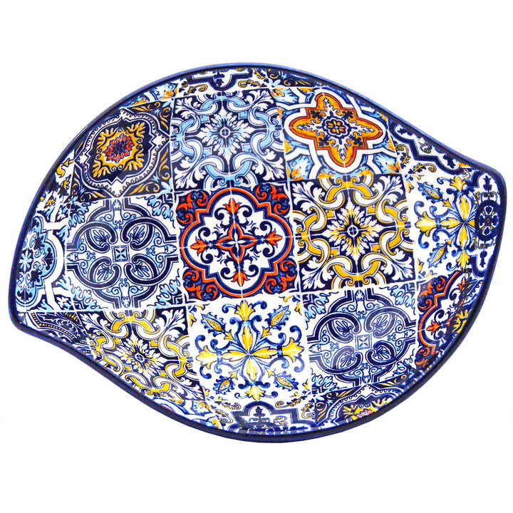Portuguese Pottery Alcobaça Ceramic Side Dish Serving Bowl - Set of 2