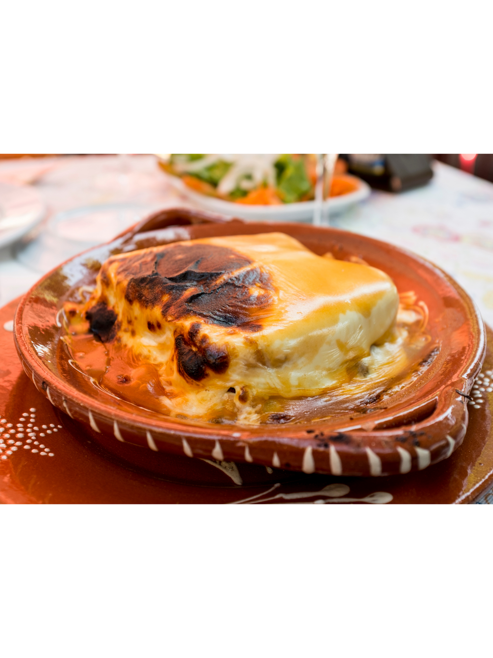 Portuguese Pottery Glazed Terracotta Clay Skillet Dinner Plate - Set of 4
