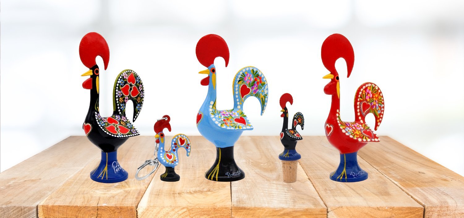 At We Are Portugal you will find the Portuguese Rooster represented in many forms, from the traditional ceramic to most robust aluminum figurines, from toothpick holders to nutcrackers, bottle stoppers and more.