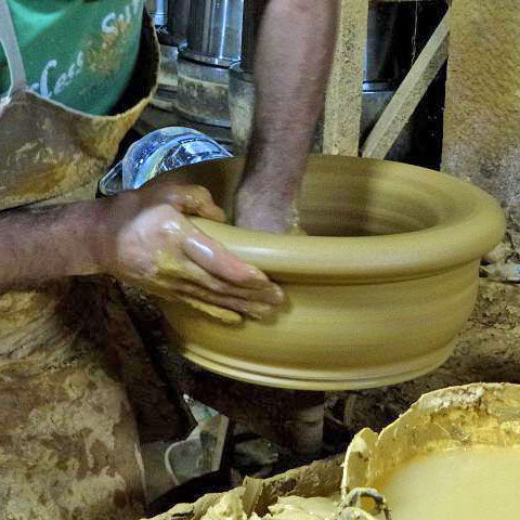 Portuguese Pottery Glazed Terracotta Rectangular Clay Baking Pan for Oven