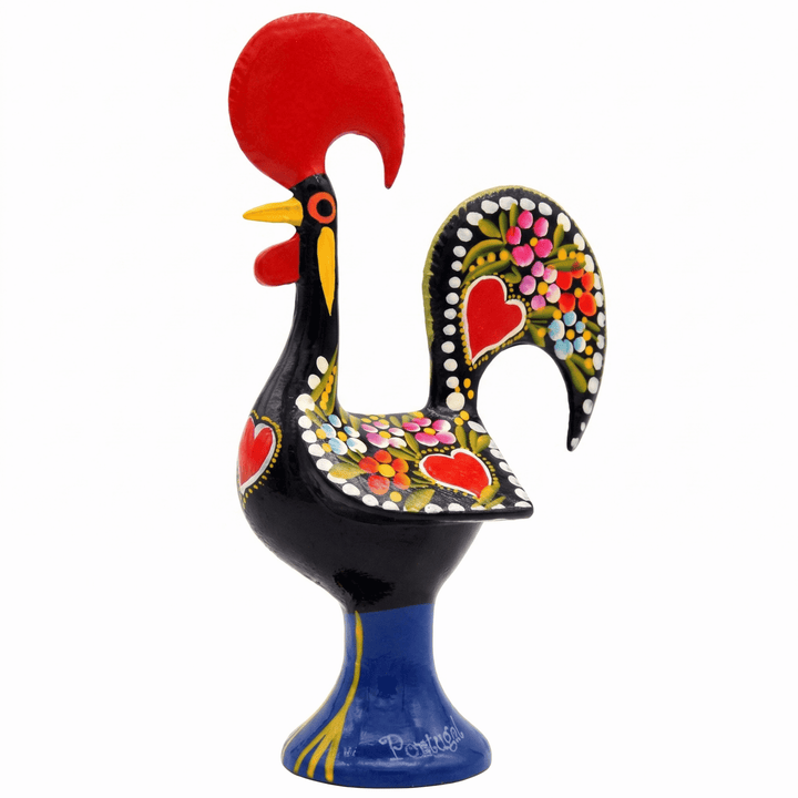 10 Inch Good Luck Portuguese Rooster Barcelos Metallic Figurine