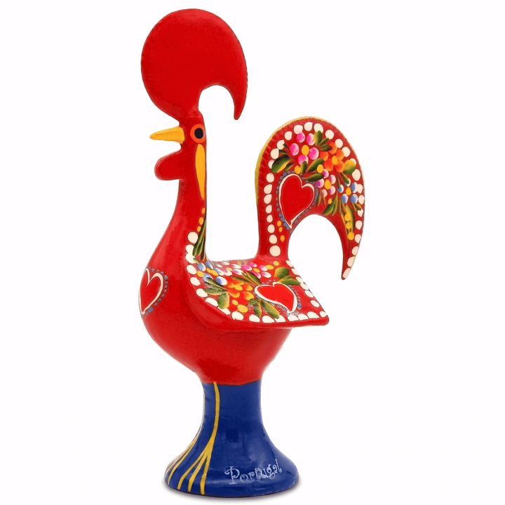 10 Inch Good Luck Portuguese Rooster Barcelos Metallic Figurine