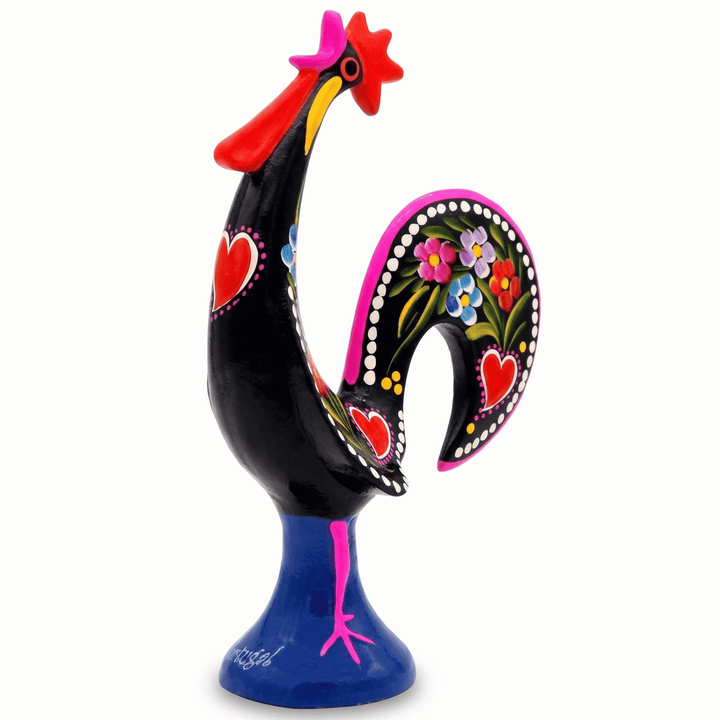 10 Inch Good Luck Portuguese Singer Rooster Barcelos Metallic Figurine