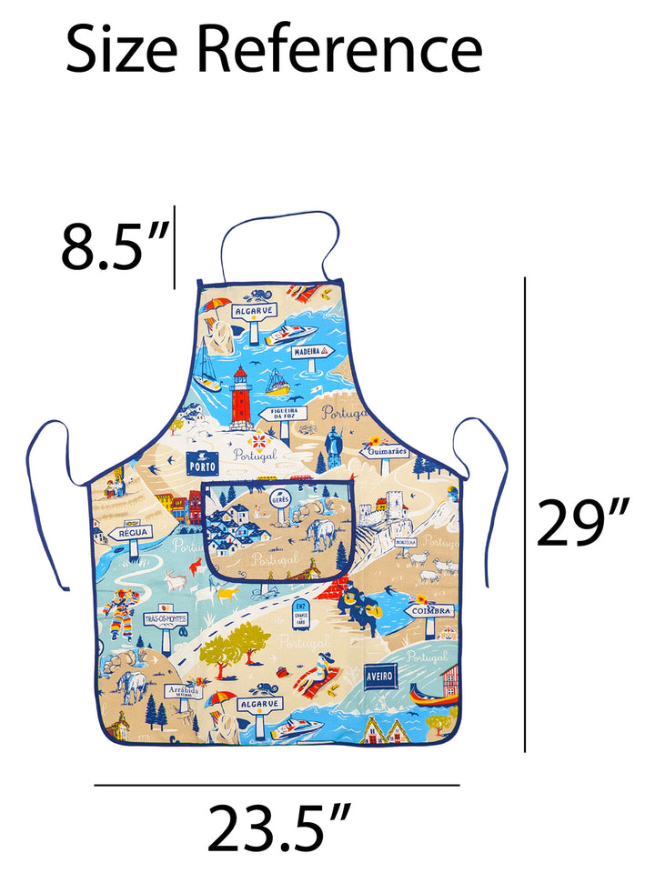 Portuguese Kitchen Apron for Cooking - Paths of Portugal Collection