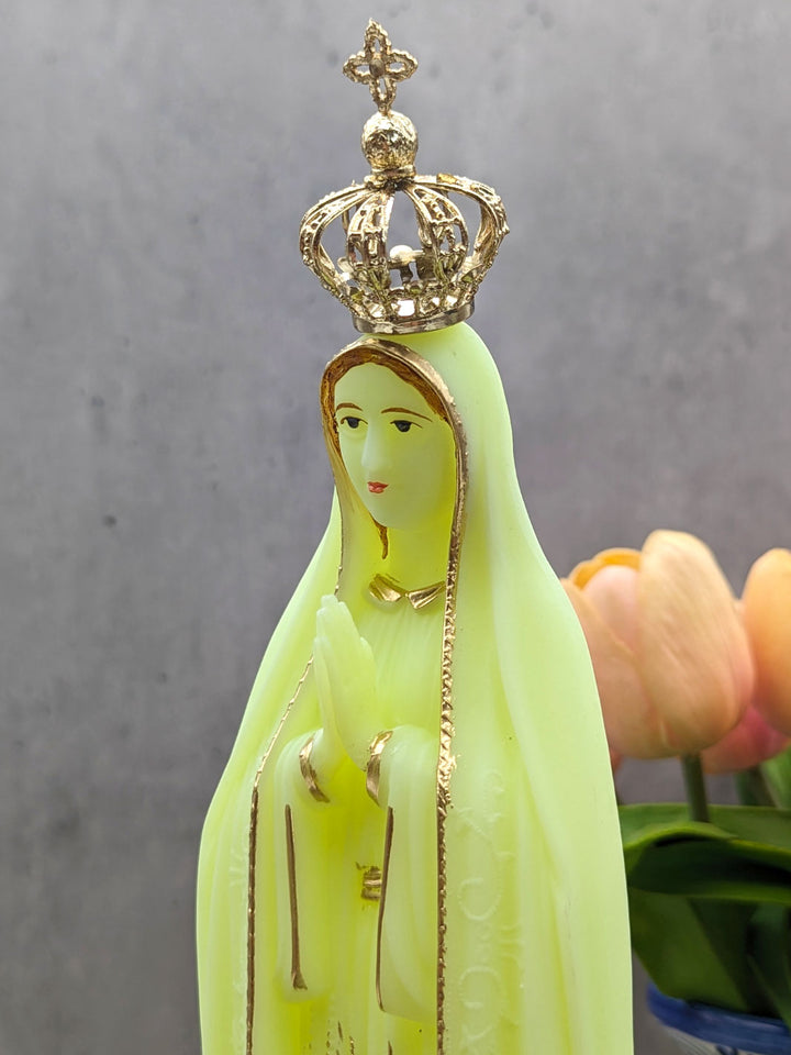 17 Inch Glow in Dark Our Lady of Fatima Statue Made in Portugal