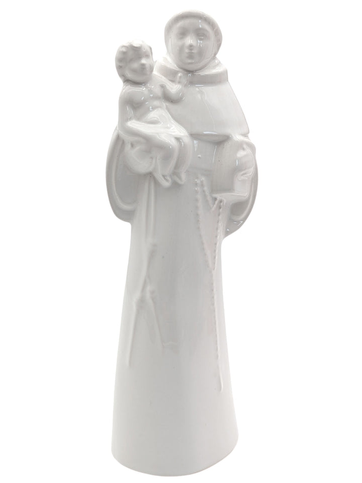 Handcrafted Ceramic Saint Anthony of Lisbon Figurine - Various Colors