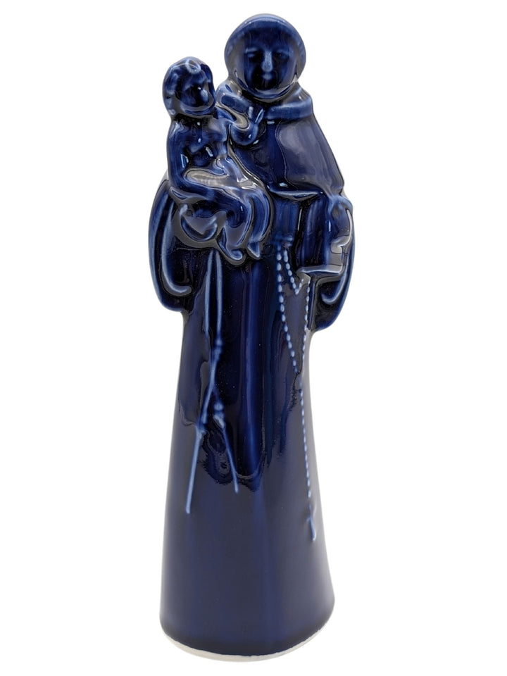 Handcrafted Ceramic Saint Anthony of Lisbon Figurine - Various Colors