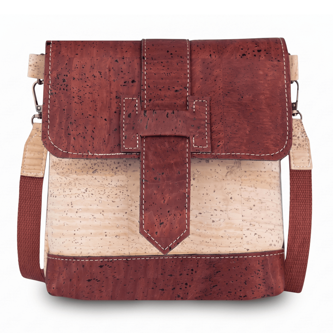 Portuguese Cork Crossbody Bag with Detachable Strap