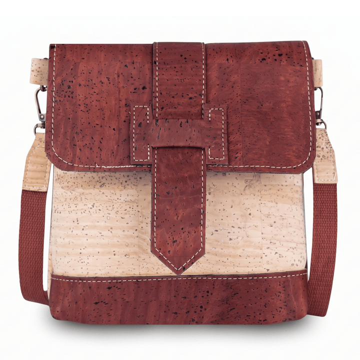 Portuguese Cork Crossbody Bag with Detachable Strap